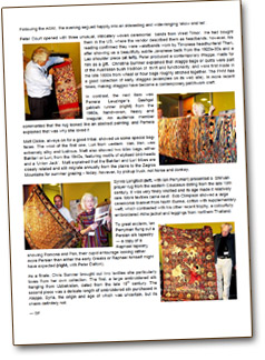 Thumbnail image ofa newsletter by the Oriental Rug Society of NSW