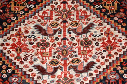 Khamseh ‘chicken’ rug, southwest Iran