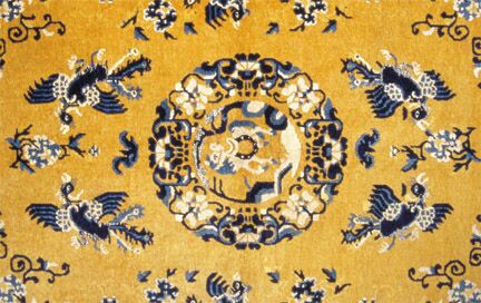 Ningxia carpet, detail